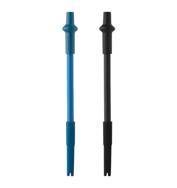 BlenderBottle Shaker Bottle Straws (2 Pack) - Black/Blue - 3