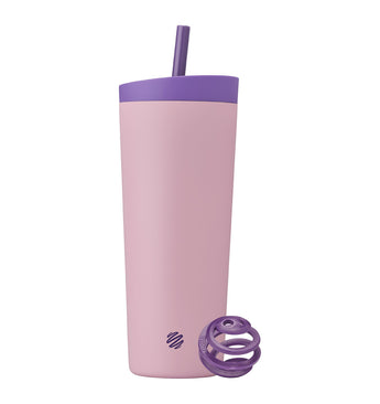 BlenderBottle 2-in-1 Tumbler Stainless Steel Insulated Shaker Bottle - 24oz/710mL - Velvet Blush - Product - 01