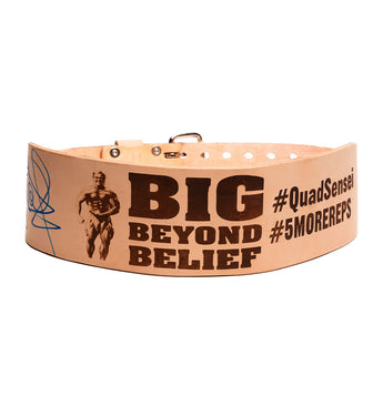 Cardillo Men's Tom Platz Big Beyond Belief Limited Edition Autographed Weight Lifting Belt - Natural - 01