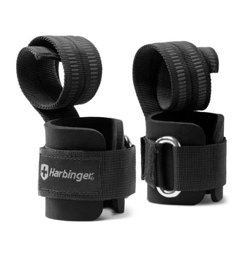 Harbinger 11.5" BIG GRIP Pro Lifting Straps - Black - 01