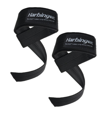 Harbinger 21.5" BIG GRIP Padded Lifting Straps - Black - 1