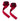 Harbinger 21.5" Padded Cotton Lifting Straps - Pink - 3