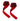Harbinger 21.5" Padded Cotton Lifting Straps - Red - 4