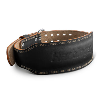 Harbinger 4" Padded Leather Weight Lifting Belt 2.0 - Black - 1
