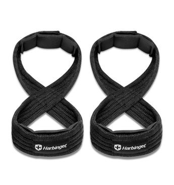 Harbinger Figure-8 Padded Lifting Straps - Black - 4