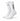 LOBOCKI Mismatched Crew Socks - White