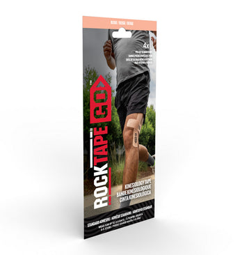 RockTape Go Fast Pack Kinesiology Tape - 5cm x 25cm Strips - Beige - 1