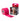 RockTape Go Pre-cut Standard Kinesiology Tape - 20 x 10" Strips - Pink - 6