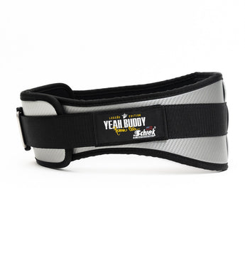 Ronnie Coleman Signature Series CF4006 Carbon Fibre Contour Weight Lifting Belt - Silver - 4