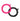 adidas Hair Scrunchies - Black/Lucid Pink (2 Pack) - 1