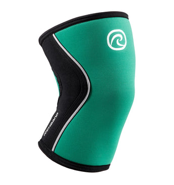 105307-01 - Rehband Rx Knee Sleeve - Green/Black - 5mm - Front