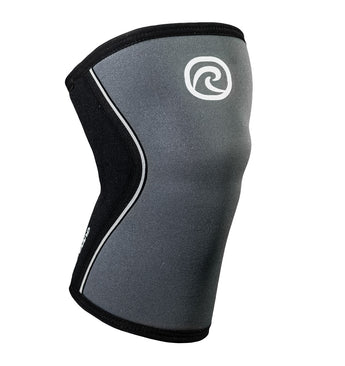 105309-01 Rehband Rx Knee Sleeve Steel Grey Black 5mm - Front