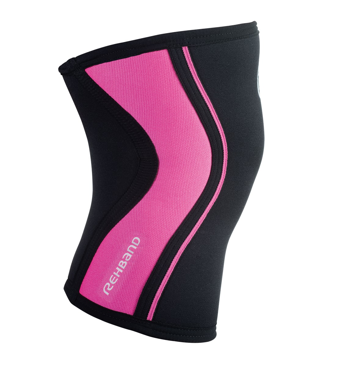 105333 - Rehband Rx Knee Sleeve - Black/Pink - 5mm - Side