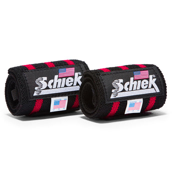 Schiek 18" Wrist Wraps - Black/Red - 1