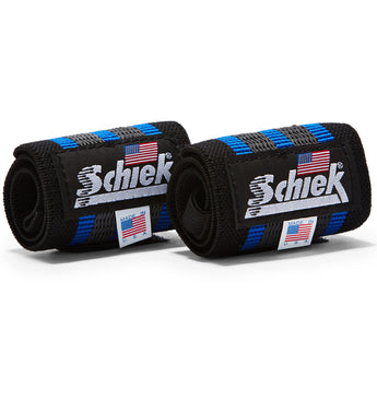 1124R Schiek Wrist Wraps Straps Blue 24 inch Pair