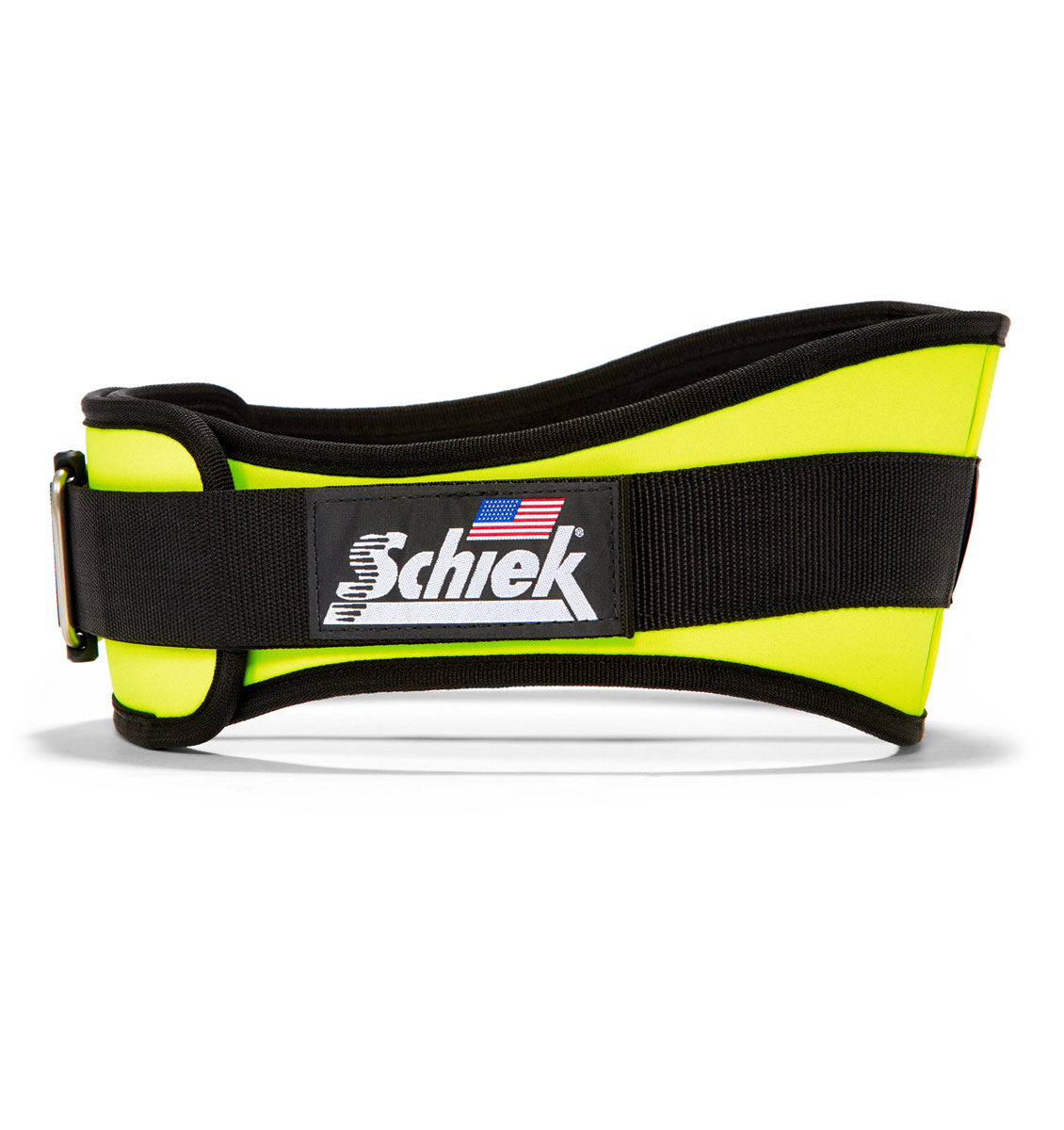 2006 Schiek Contour Weight Lifting Belt Neon Yellow Side