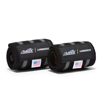 LOBOCKI x Schiek 12" Wrist Wraps - Black/Silver - 1