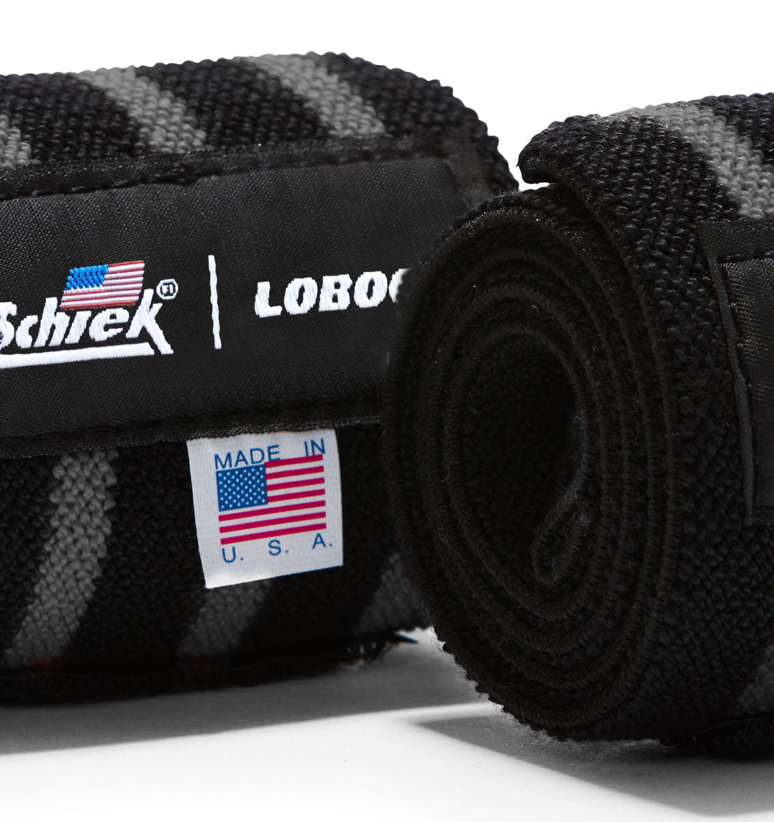LOBOCKI x Schiek 24" Wrist Wraps Black/Silver