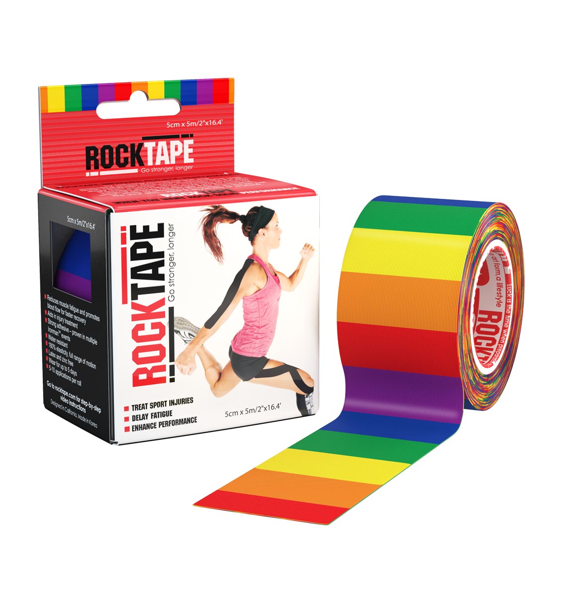 RKT800646000000 - RockTape Pattern Rolls - Rainbow