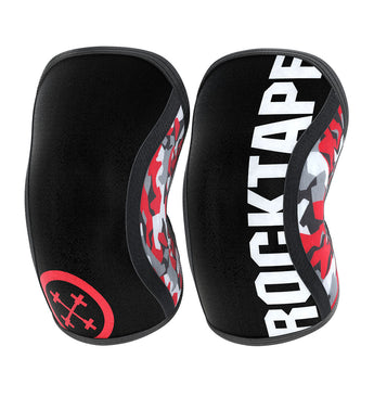 RockTape Assassins Knee Sleeves - Red Camo - 7mm - 1