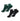 BAHE Studio Grippy Ankle Socks - Anthracite/Forest Green (2 Pack) - Product - 04