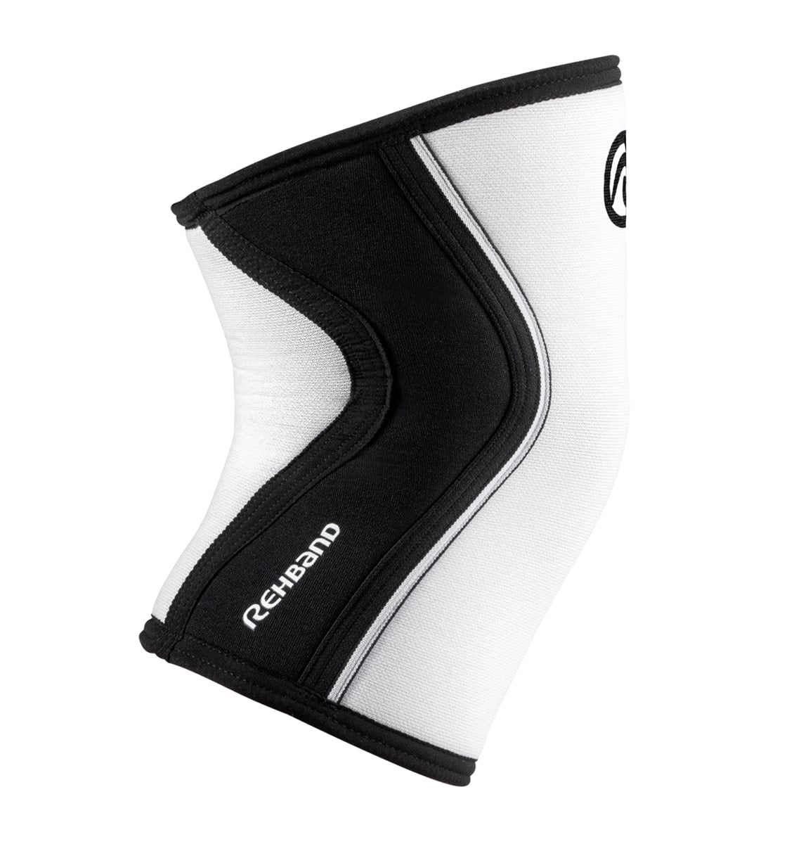 105301-01 - Rehband Rx Knee Sleeve - White/Black - 5mm - Side