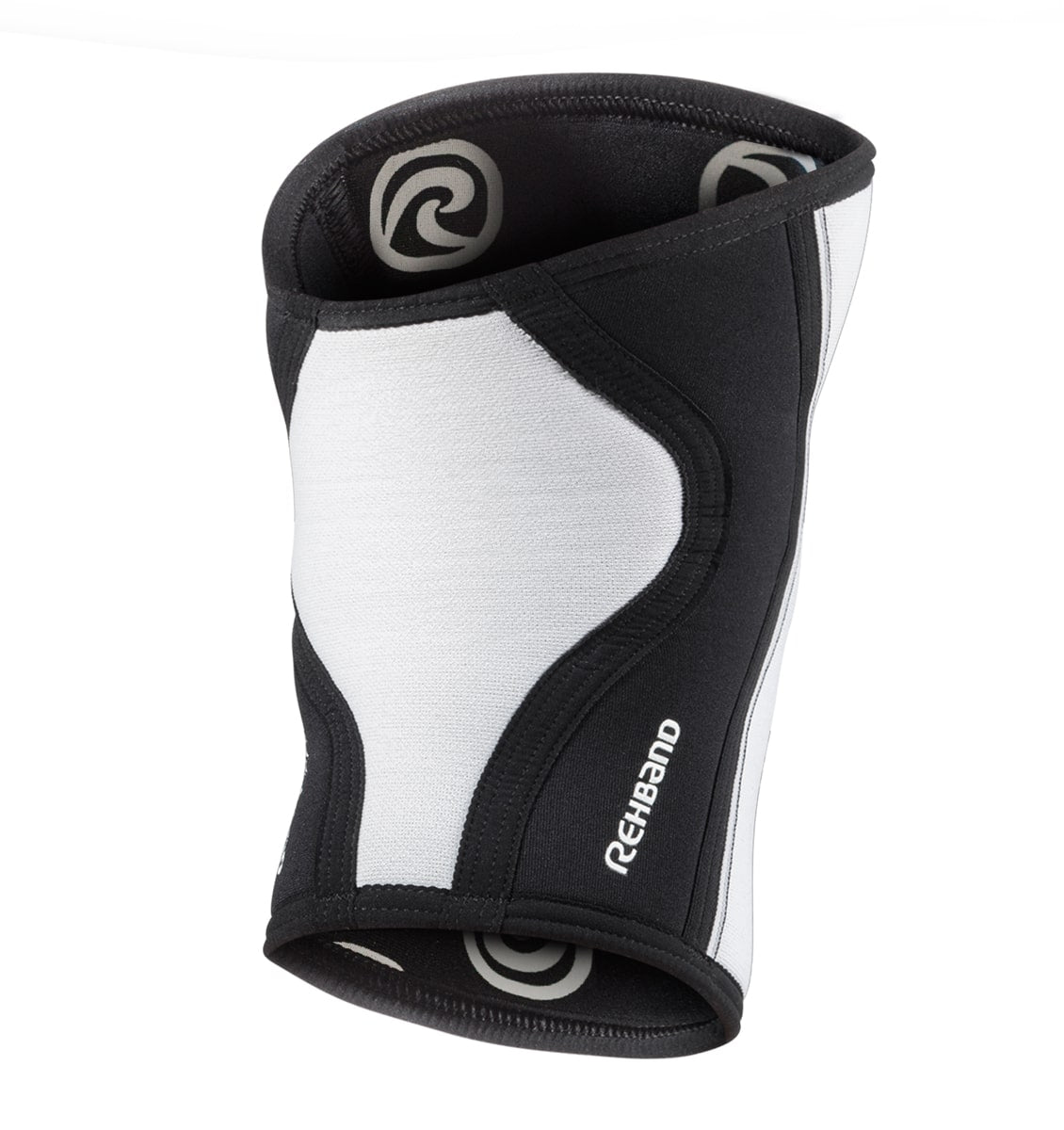 105401-01 - Rehband Rx Knee Sleeve - White/Black - 7mm - Back