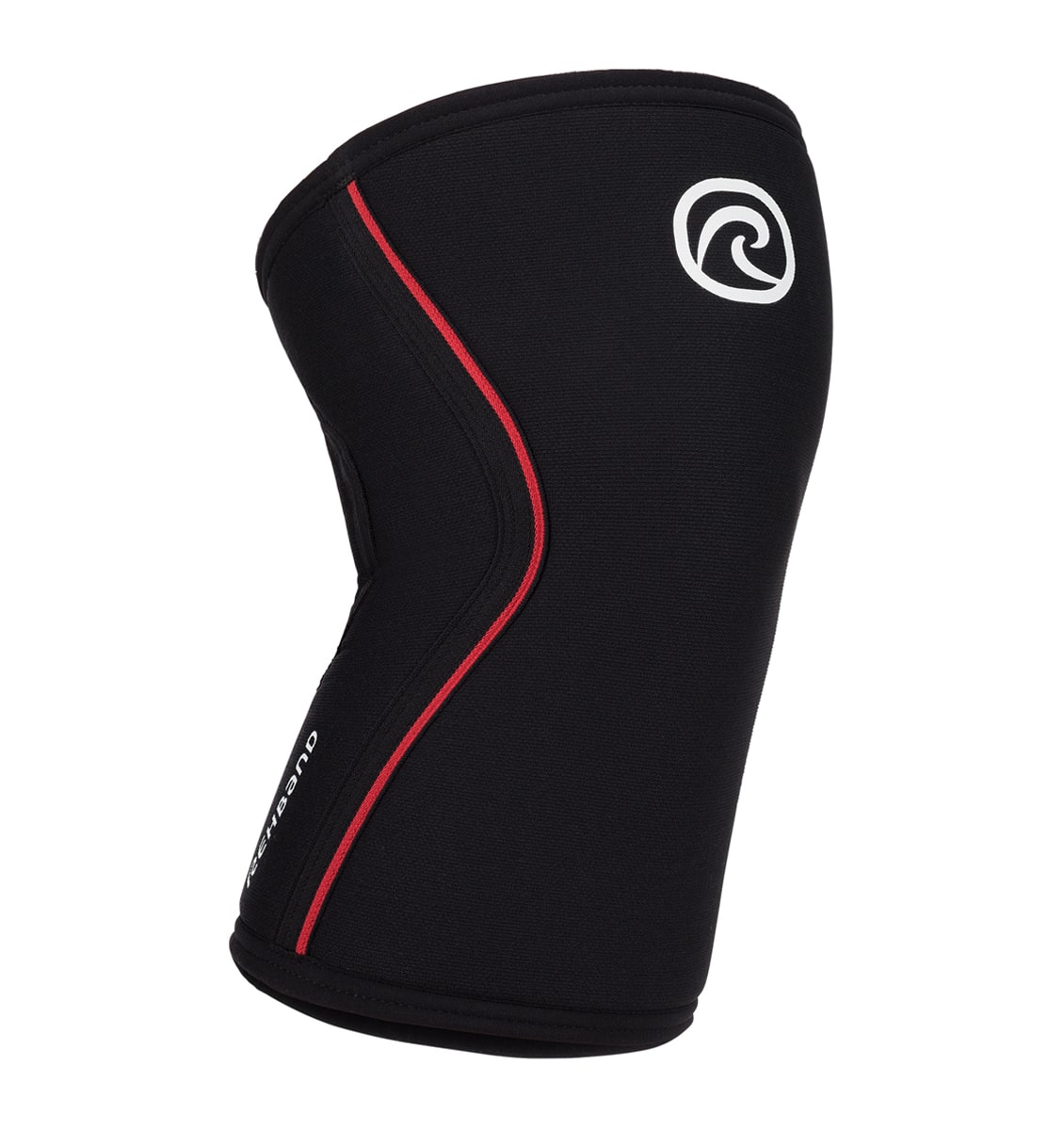 105436-02 - Rehband Rx Knee Sleeve - Black/Red - 7mm - Front