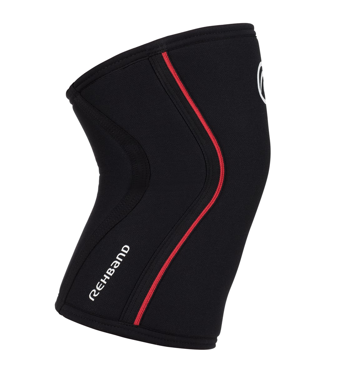 105436-02 - Rehband Rx Knee Sleeve - Black/Red - 7mm - Side