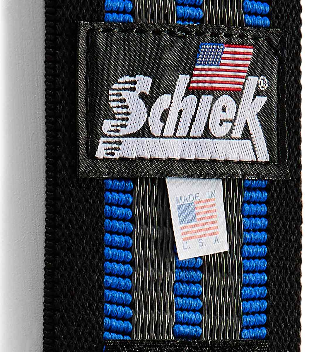 1112R Schiek Wrist Wraps Straps Blue 12 inch Material Close Up