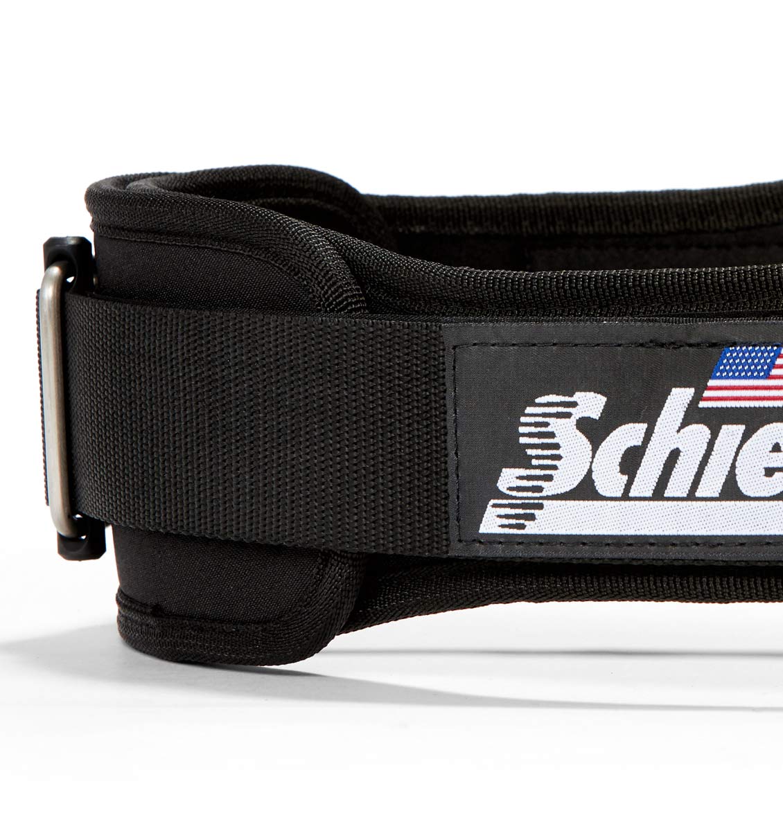 2004 Schiek Contour Weight Lifting Belt Black Side Close Up