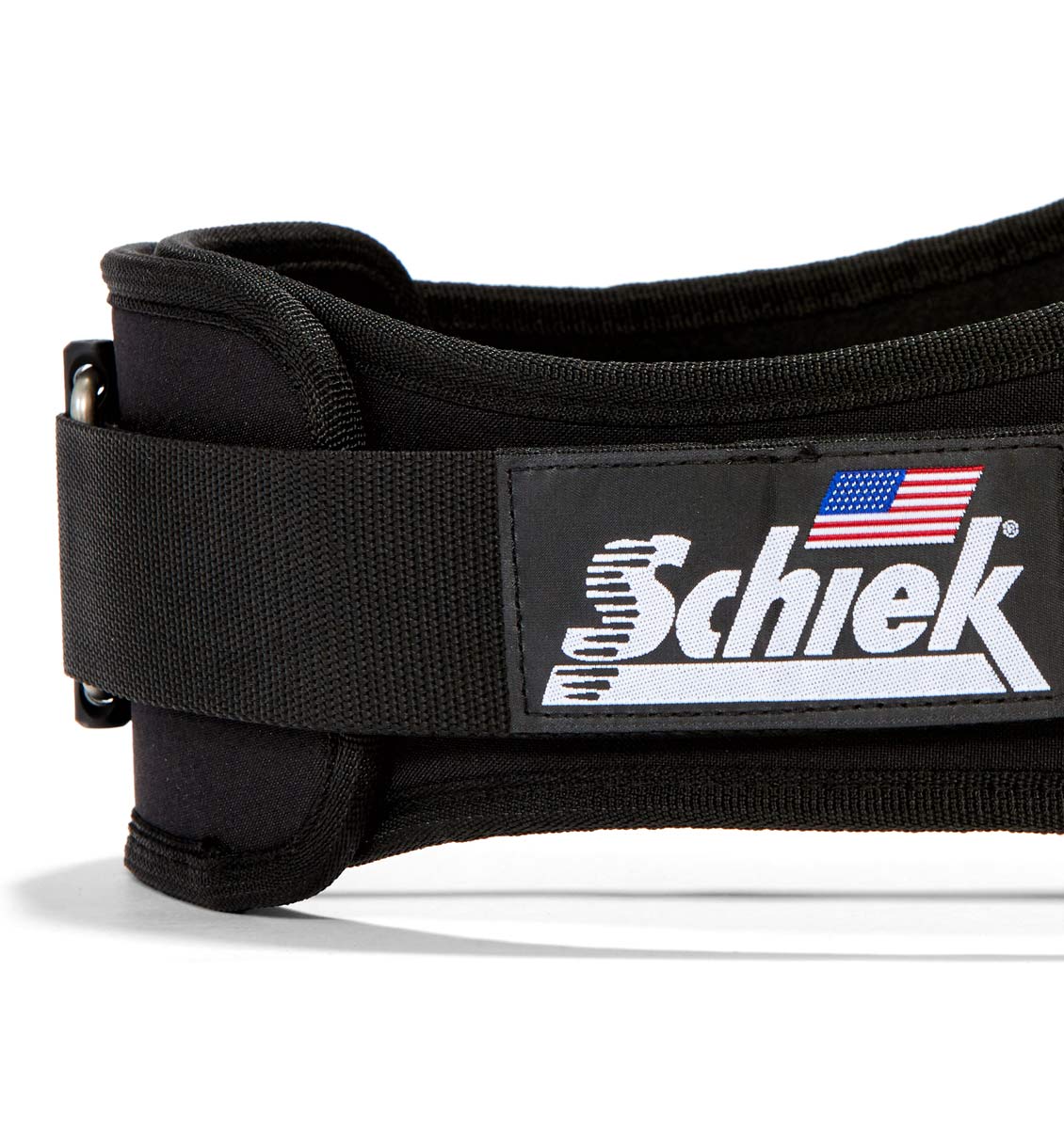 2006 Schiek Contour Weight Lifting Belt Black Side Close Up