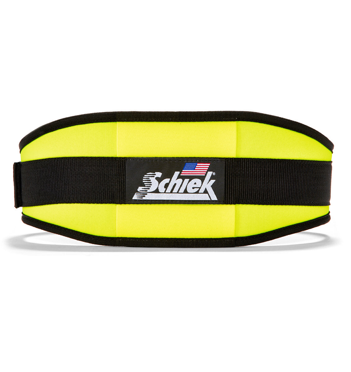 2006 Schiek Contour Weight Lifting Belt Neon Yellow Back