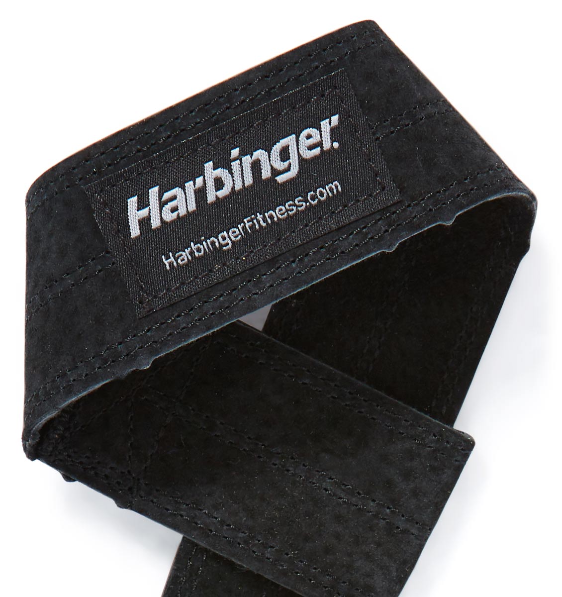 20800 - Harbinger Leather Lifting Straps - Logo Close Up