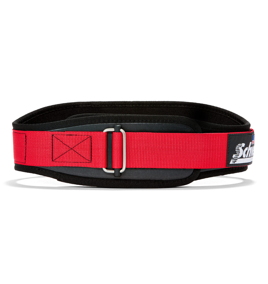 3004 Schiek Contour Power Weight Lifting Belt Black and Red Front