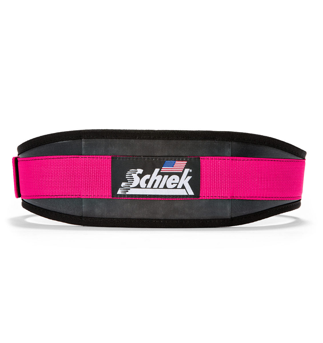 3004 Schiek Contour Power Weight Lifting Belt Pink Back
