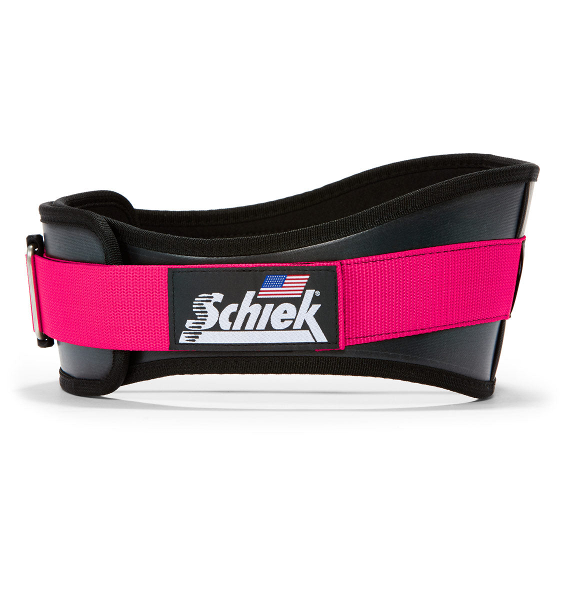 3006 Schiek Contour Weight Lifting Belt Pink Side