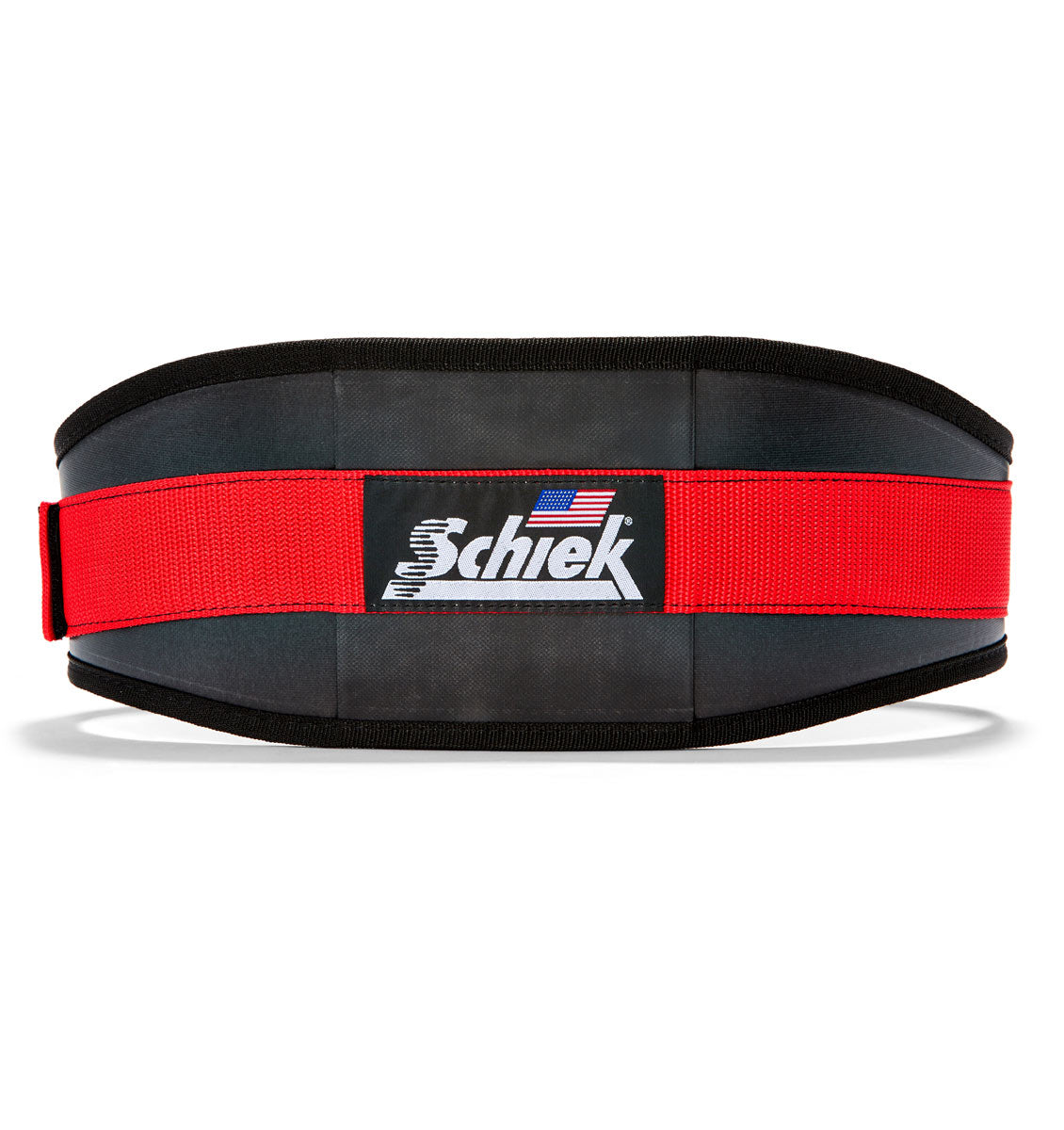 3006 Schiek Contour Weight Lifting Belt Black and Red Back