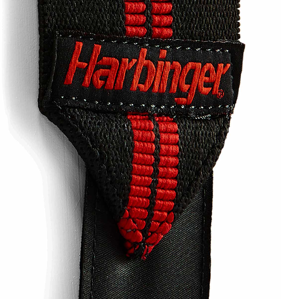 7044300 Harbinger Red Line Wrist Wraps Straps Material Close Up
