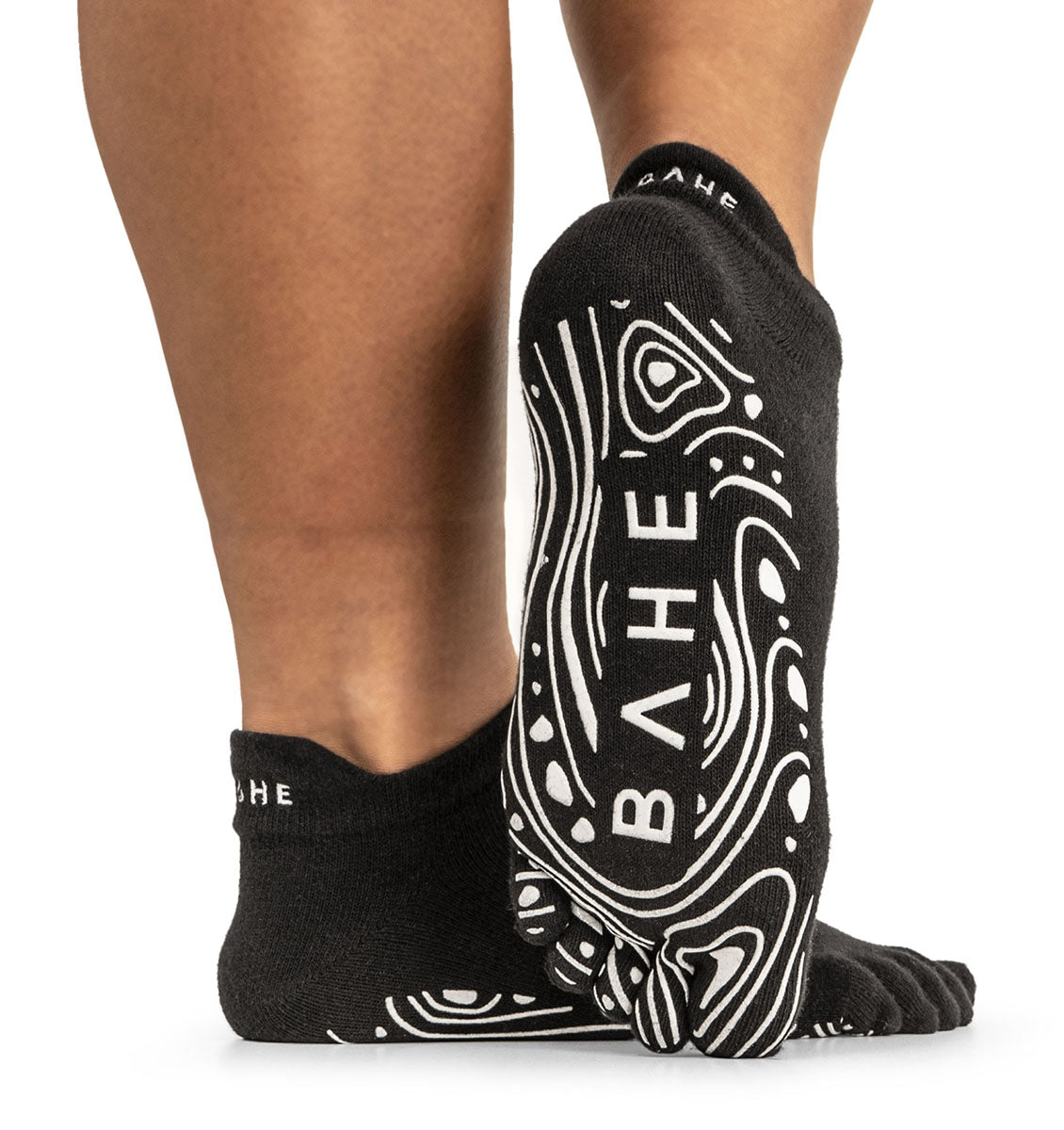 BAHE Grounded Grippy Close-Toe Socks - Anthracite - 2