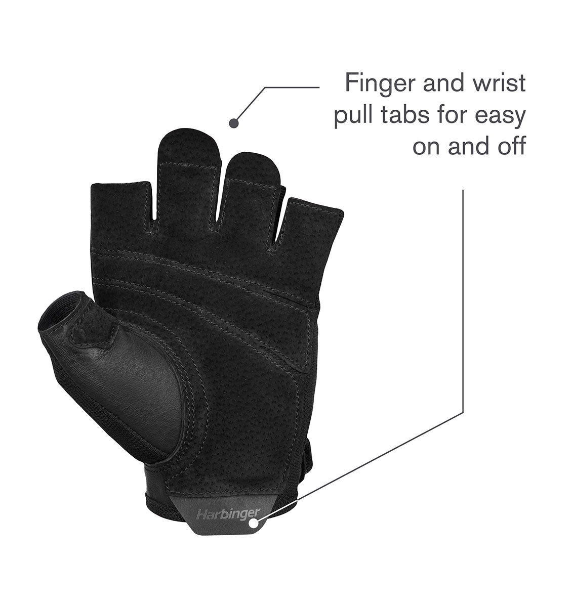 Harbinger Power Gloves 2.0 - Unisex - Black - 8