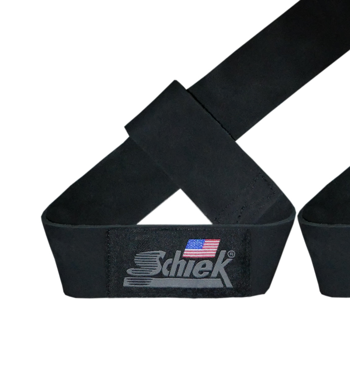 Schiek Leather Lifting Straps - Black - 2
