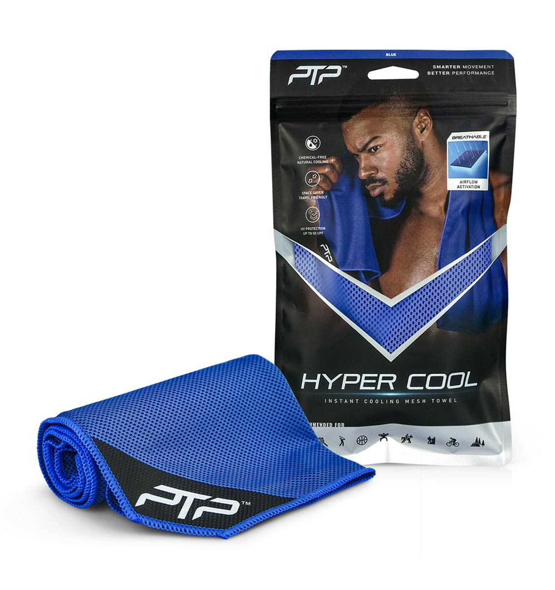 PTP Hyper Cool Towel - Blue - 1