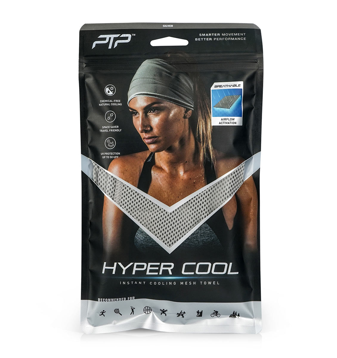 PTP Hyper Cool Towel - Grey - 3
