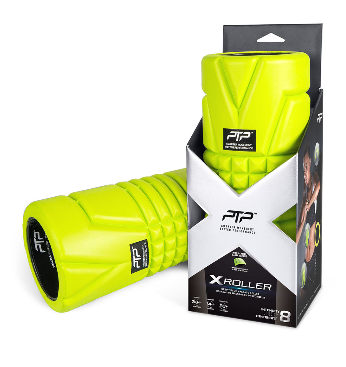 PTP X Foam Roller - 33cm - Lime - 2