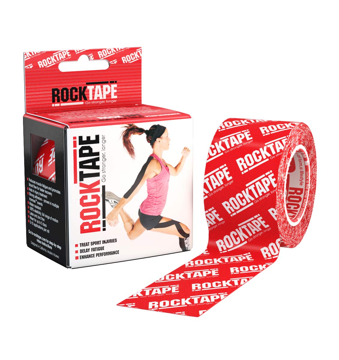 RKT413088000000 - RockTape Pattern Rolls - Logo Red