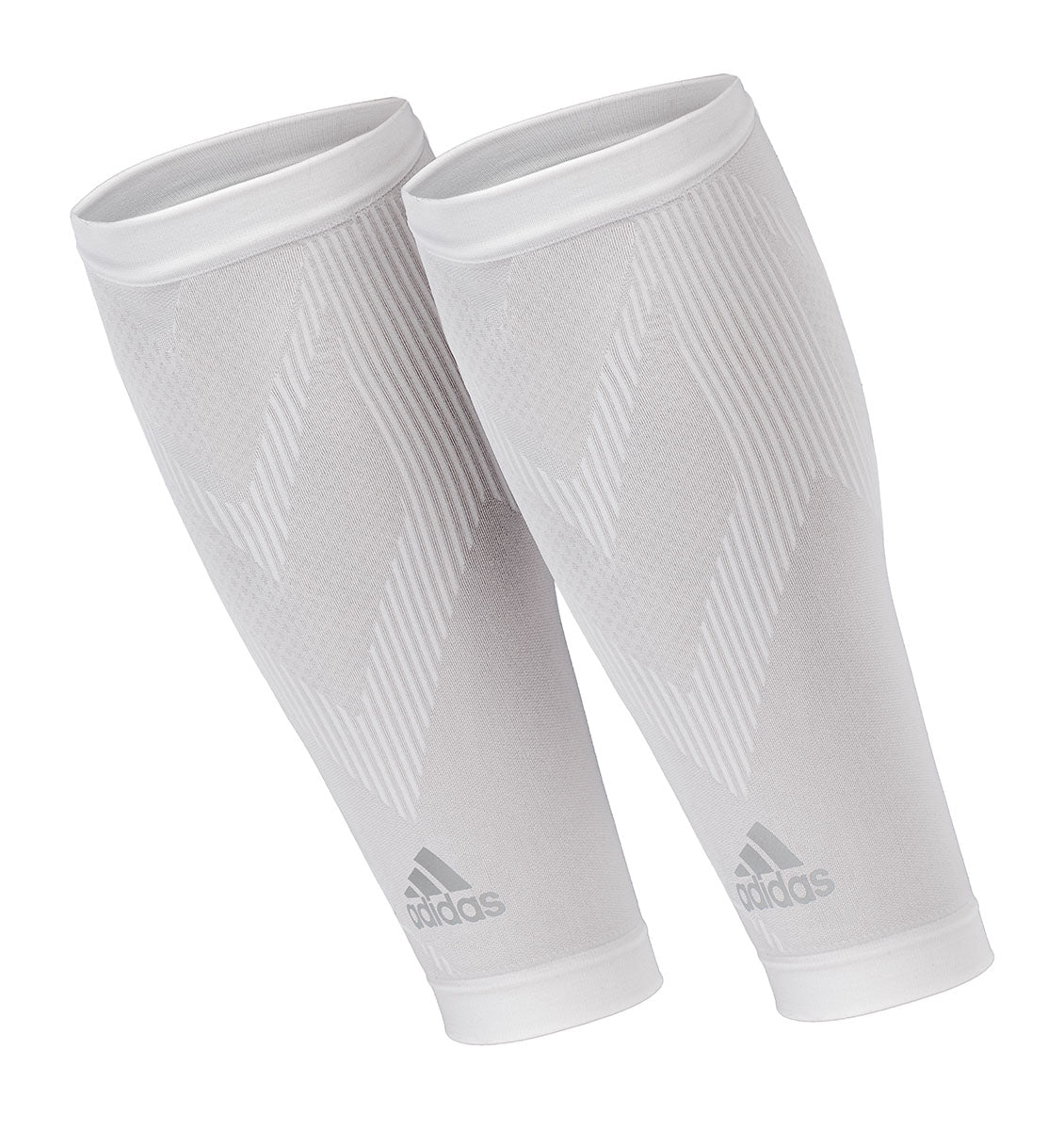 adidas Compression Calf Sleeves - White - 1